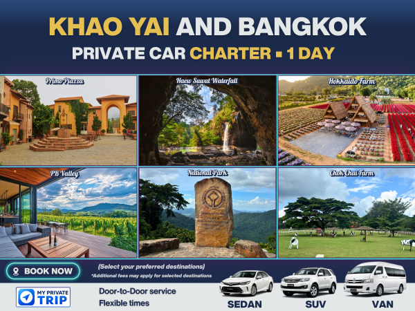 Khao Yai Private Car Charter – 1 Day