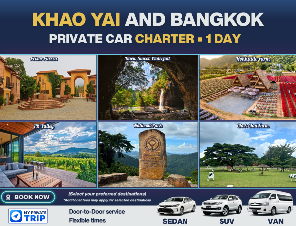 Khao Yai Private Car Charter – 1 Day
