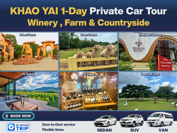 Khao Yai 1-Day Private Car Tour – Winery, Farm & Countryside