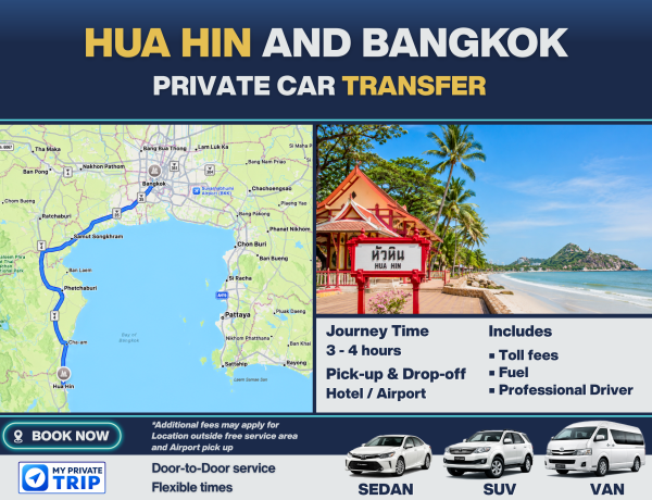 Private Transfer between Bangkok and Hua Hin
