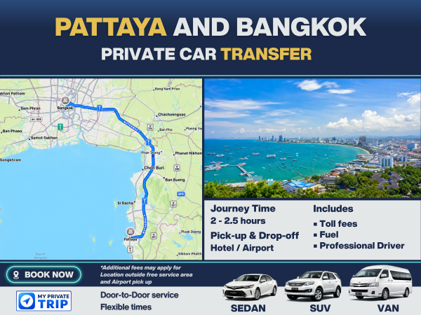 Private Transfer between Bangkok and Pattaya