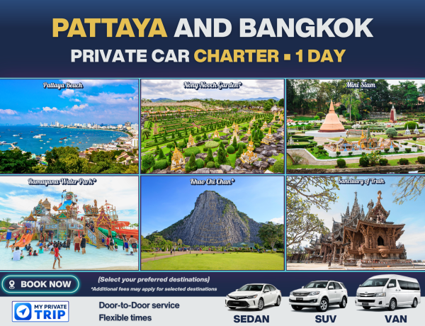 Pattaya Private Car Charter – 1 Day